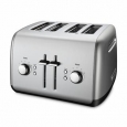 KitchenAid KMT4115CU Contour Silver 4-slice Metal Toaster