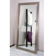 BrandtWorks American Made Stainless Silver 32 x 66-inch Floor Mirror