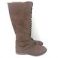 Women's Magda Lace-up Tall Boots - Mossimo Supply Co.&153; Brown 8.5