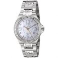 Fendi Women's F467340DDC 'High Speed' Mother of Pearl Diamond Dial Stainless Steel Swiss Quartz Watch