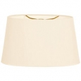 Royal Designs Shallow Oval Hardback Lamp Shade, Eggshell, 16 x 18 x 9.5