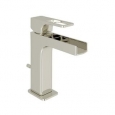 Rohl CUC49L-2 Quartile Single Hole Bathroom Faucet with Brass Lever Handle - Polished Nickel
