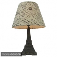 Simple Designs Paris Eiffel Tower Lamp and Printed Shade
