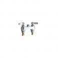 Chicago Faucets 895-LESAB Commercial Grade Centerset Bathroom Faucet with Lever Handles - Less Spout