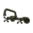 Wall-Mount Two-Handle Oil-Rubbed Bronze Kitchen Faucet