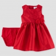 Baby Girls' Sleeveless Rosette Dress - Just One You Made by Carter's Red 12M
