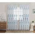 VCNY Ursula Embroidered Curtain Panel with Attached Valance