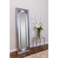 Langley Antique Silver Rectangle Full-length Wall Mirror