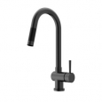 VIGO Gramercy Matte Black Pull-Down Kitchen Faucet