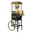 Nostalgia CCP1000BLK 59-inch Tall Vintage Collection 10 oz. Kettle Popcorn Cart
