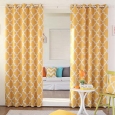 Aurora Home Moroccan Tile Room Darkening Grommet Top 84-inch Curtain Panel Pair