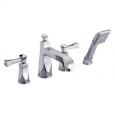 Roman Tub Faucet With Hand-held Shower Polished Chrome