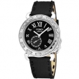 Fendi Women's F81031H.SSN01S 'Selleria' Black Dial Black Leather Strap Small Seconds Swiss Quartz Watch