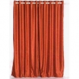Rust Ring / Grommet Top Velvet Curtain / Drape / Panel - Piece