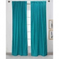 Turquoise Rod Pocket Velvet Curtain / Drape / Panel - Piece