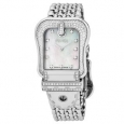 Fendi Women's F386140PC1 'B. Fendi' Mother of Pearl Diamond Dial Stainless Steel Swiss Quartz Watch
