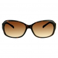 Women's Rectangle Sunglasses with Metal Detail - Tortoise