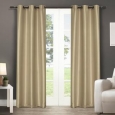 ATI Home Antique Satin Grommet Top 84-inch Curtain Panel Pair (As Is Item)
