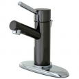 Black & Chrome Single Handle Bathroom Faucet