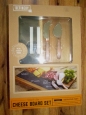 Refinerynib Acacia Wood & Slate Cheese Board Serve Setcopper Knives/chalk