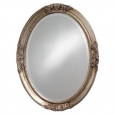 Lisette Silver Wood Oval Mirror