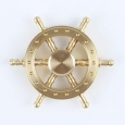 Hand Fidget Spinner - Ship Wheel - Stress and Anxiety Reliever - GOLD