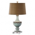 Uttermost Molara 1-light Distressed Blue Ceramic Table Lamp (As Is Item)