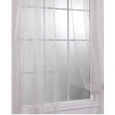 Exclusive Fabrics Off White Faux Organza Sheer Curtain Panel Pair