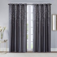 Madison Park Evelyn Sequined Embroidered Window Curtain Panel (Single)