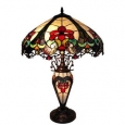 Nicole 3-light Tiffany-style 16-inch Double-lit Table Lamp