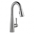 Delta 9913-DST Essa Pull-Down Bar/Prep Faucet with Magnetic Docking Spray Head - Includes Lifetime Warranty