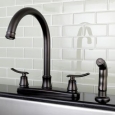 Euro Oil Rubbed Bronze Kitchen Faucet with Side Sprayer