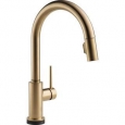 Delta Trinsic Single Handle Pull-Down Kitchen Faucet 9159T-CZ-DST Champagne Bronze