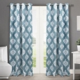 ATI Home Medallion Blackout Thermal Grommet Top Curtain Panel Pair