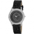 Akribos XXIV Women's Diamond Black Brilliance Swiss Quartz Strap Watch