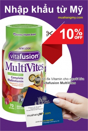 Kẹo bổ đa vitamin cho người lớn vitafusion MultiVites