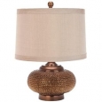 Safavieh Lighting 19-inch Alexis Taupe Gold Bead Table Lamp