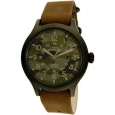 Timex Men's TW4B06600 Green Camo Leather Quartz Sport Watch