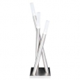 Modern Brushed Nickel Icicle Table Lamp