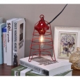 Red Camp Lantern Table Lamp