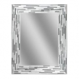 Headwest Reeded Charcoal Tiles Rectangle Wall Mirror