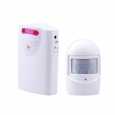 Sontax Blue Wireless Security Motion Detector Alert System - White