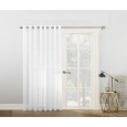 No. 918 Emily White Extra-wide Sheer Voile Sliding Door Patio Curtain Panel