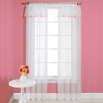 Saturday Knight Princess Curtain Panel Pair with Attached Valance