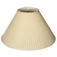 Royal Designs Coolie Empire Side Pleat Basic Lamp Shade, Eggshell, 7 x 20 x 12.5 (As Is Item)
