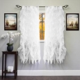 Voile 50 x 63 Vertical Ruffle Tier Window Curtain Panel