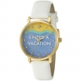 Kate Spade Women's KSW1101 'Metro' I Need a Vacation White Leather Watch