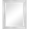 Crackled Silver 28 x 34-inch Framed Mirror with Bevel
