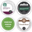 Premium Variety Pack, Dark Roast Extra Bold Keurig 2.0 K-Cup Coffee Sampler (96 Count)