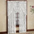 Rose Floral Pattern High Gauge Lace Window Curtain Panel
